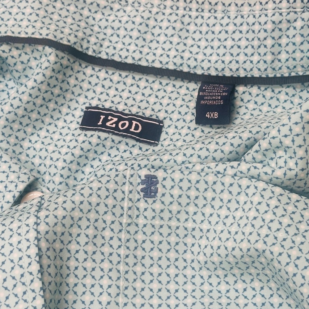 IZOD Breeze Shirt‎ Mens 4XB Atomizer Short Sleeve Button Down Summer NWT $65